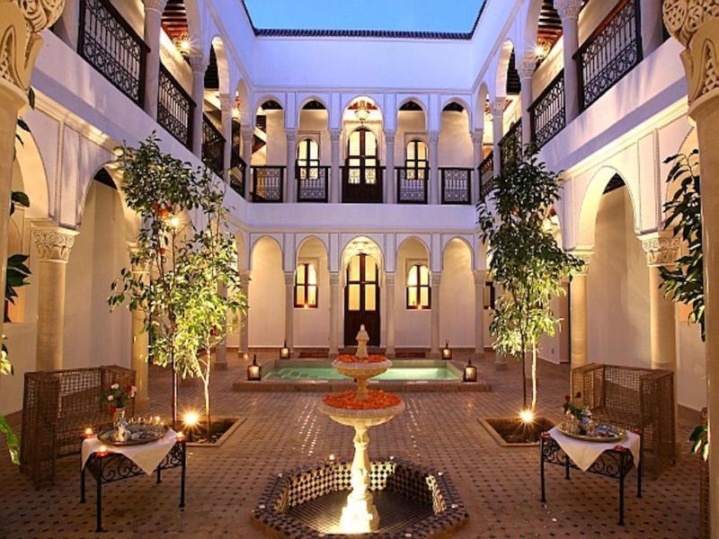 Riad Le Jardin D'Abdou Marraquexe Exterior foto The hotel's courtyard